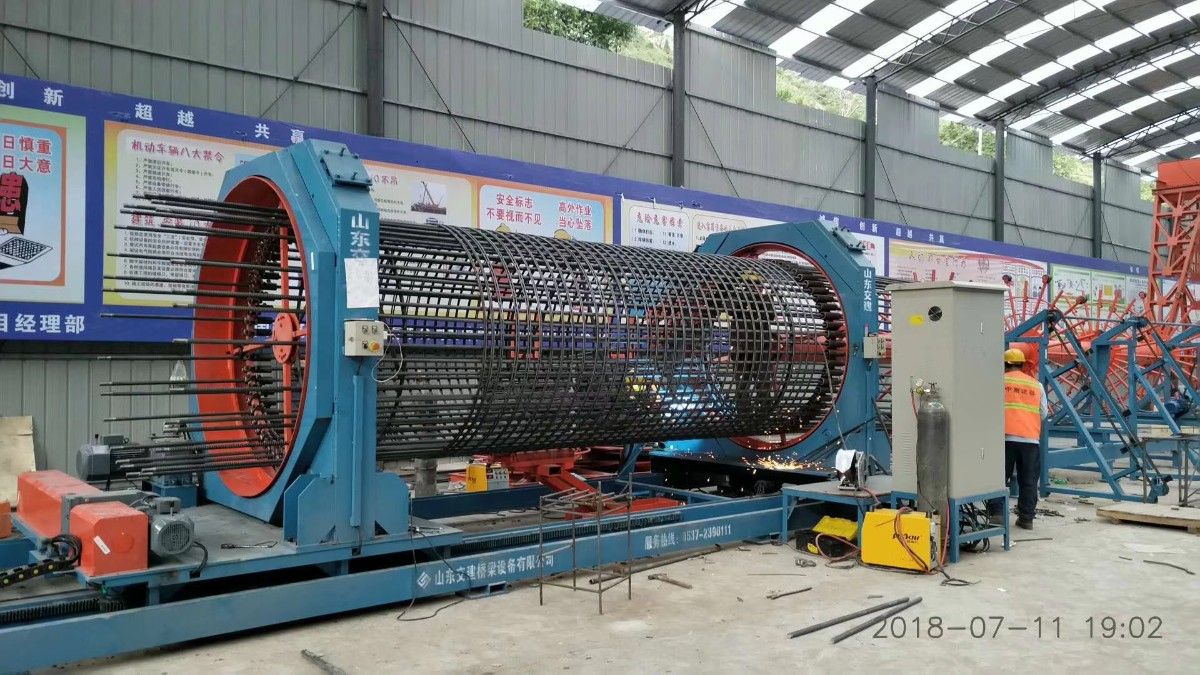 山東交建淺談數控鋼筋籠滾焊機的綜合效益